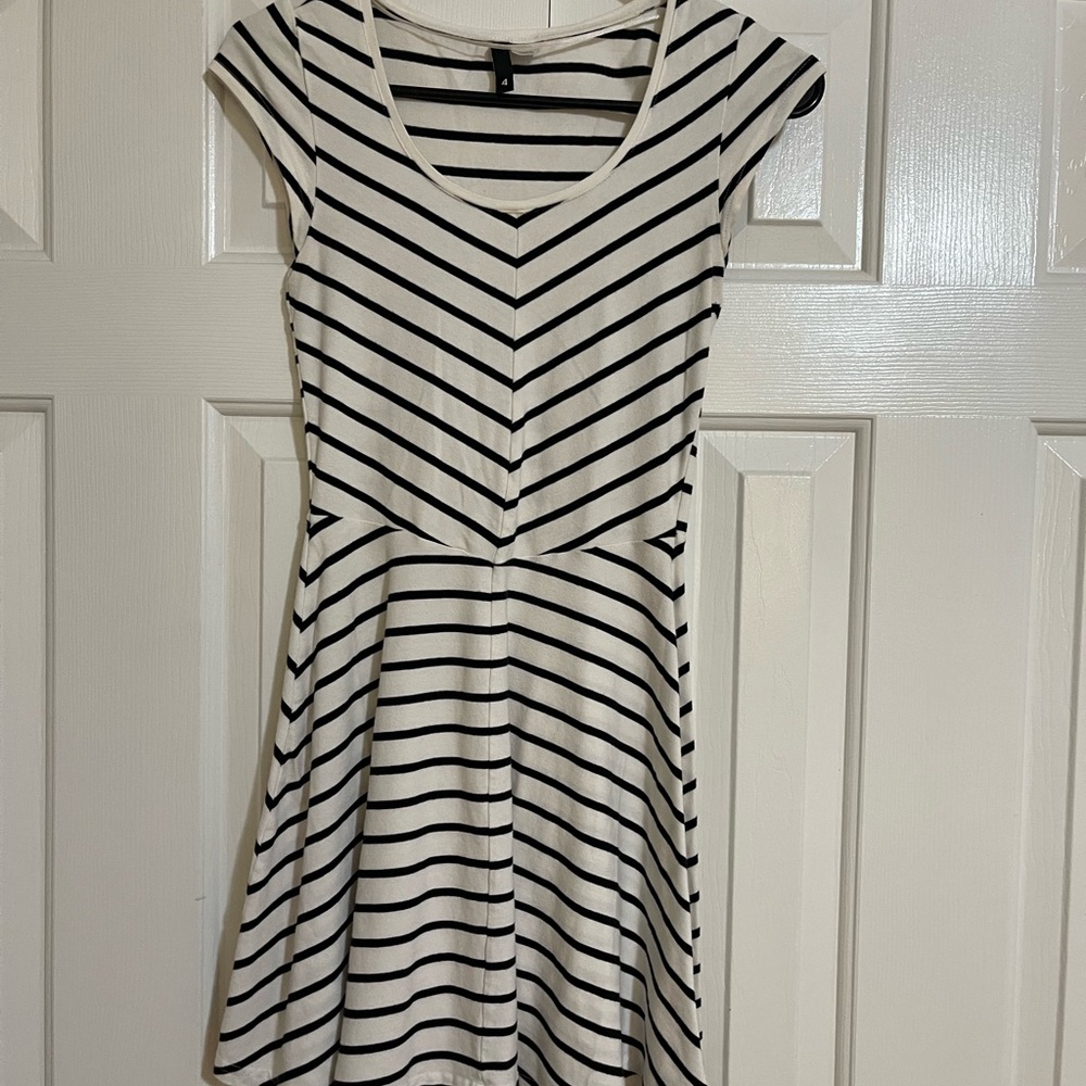 Divided striped dress size small